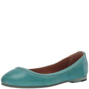 Frye Women Carson Ballet Flats Turquoise 7 M